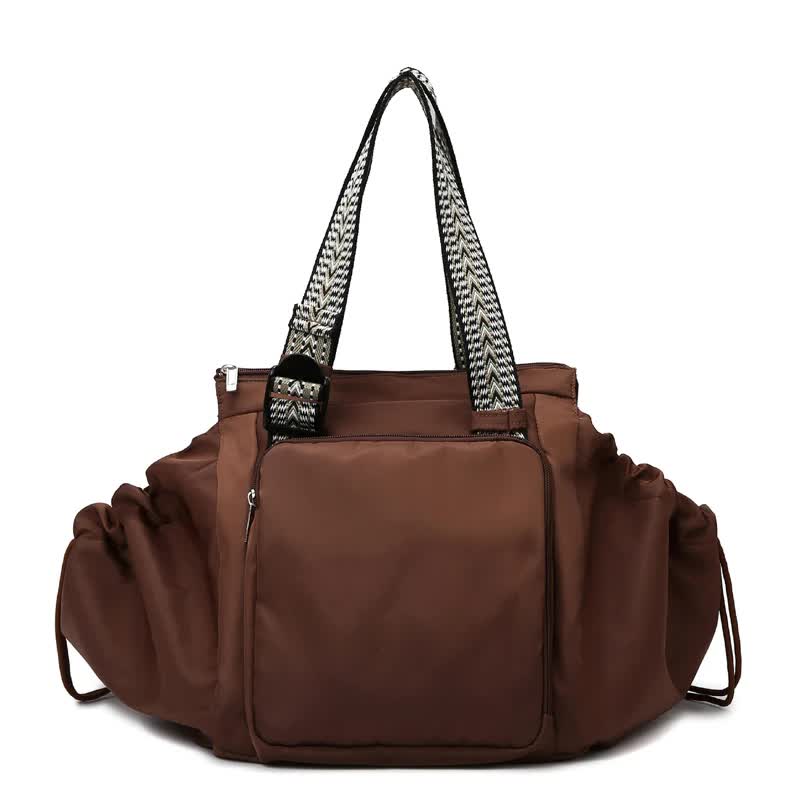 Brown Convertible Multifunctional Baby Cradle Travel Bag - Women's Backpack, Shoulder Bag, Mummy Bag with Expandable Sto