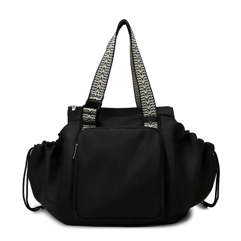 Black Convertible Multifunctional Baby Cradle Travel Bag - Women's Backpack, Shoulder Bag, Mummy Bag with Expandable Sto