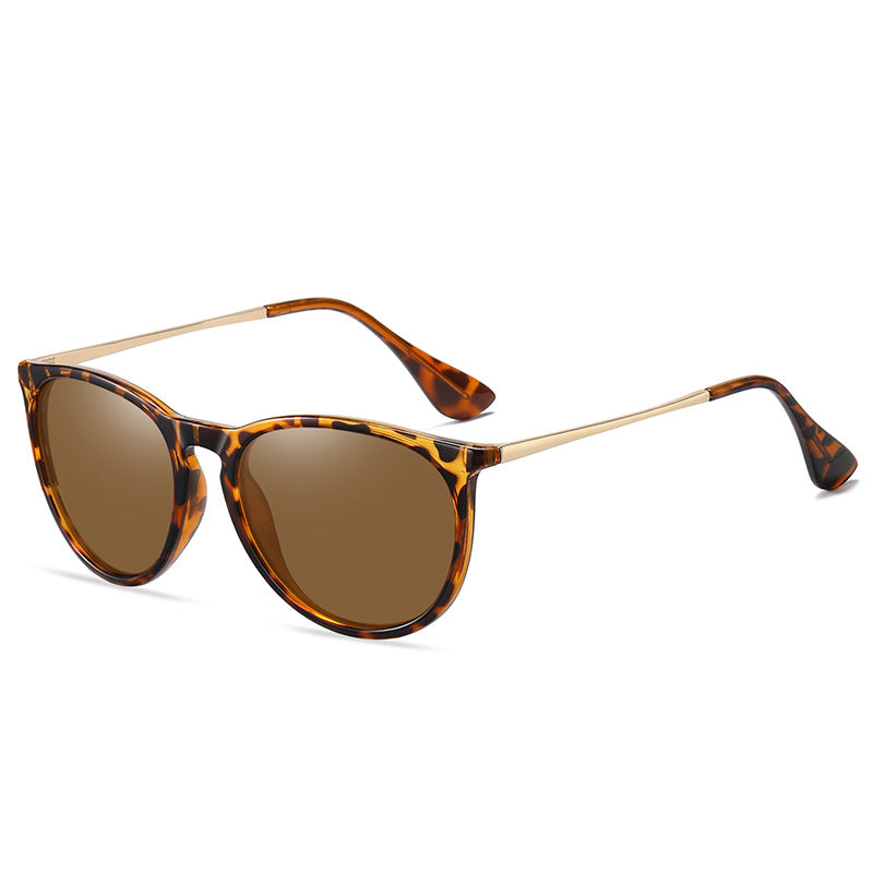 Leopard Brown Lens Stylish Polarized Sunglasses for Men and Women - UV Protection, Lightweight Design, Trendy Sunglasses