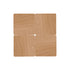 Light Yellow Natural Black Walnut Wooden Coasters, Heat-Resistant Tea Cup Pads, Puzzle-Shaped Drink Mats, Eco-Friendly Tea Accessories Set