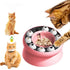 Pink Interactive Slow Feeder Cat Bowl - 15Â° Tilt Design, Puzzle Feeder for Healthy Eating