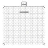 Thickened Waterproof Picnic Blanket - Portable Outdoor Beach Mat for Camping and Hiking 150*200cm(White plaid)