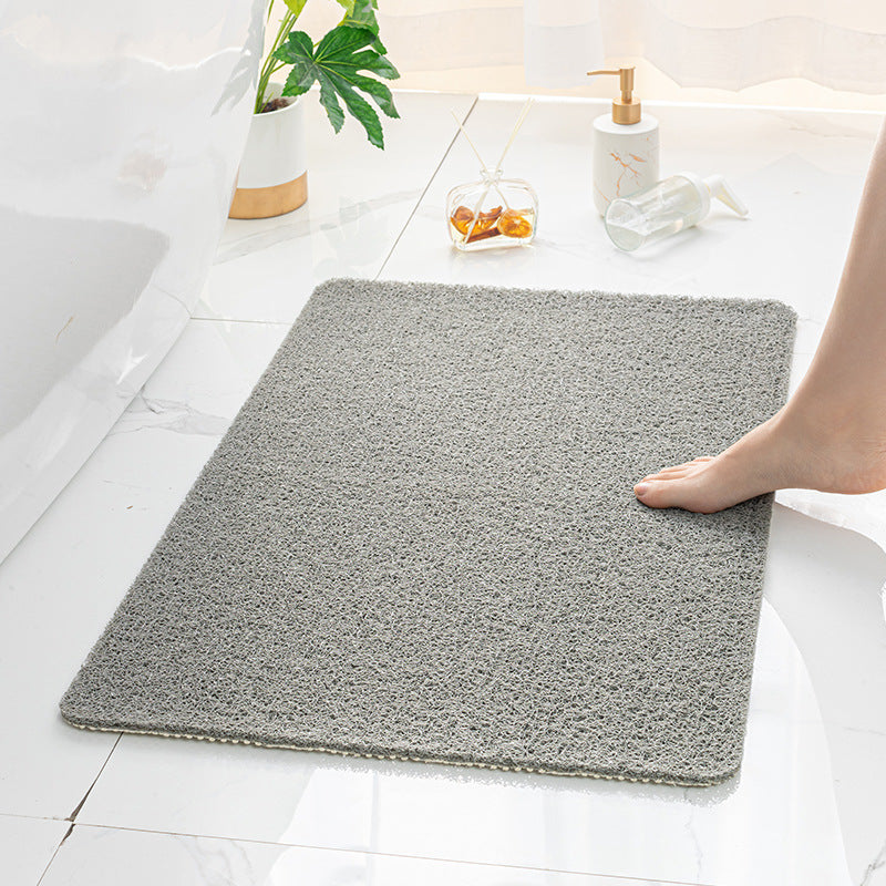 Gray Non-Slip Loofah-Style Bathroom Mat â€“ Quick-Dry and Soft 40*60cm