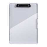 Light Gray A4 Plastic Document Storage Clipboard - Portable and Durable