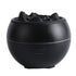 Volcanic Flame Aroma Diffuser (Black Crack Style)- 360ml Ultrasonic Humidifier with 7-Color LED Light and Adjustable Mis