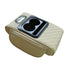 GT-6 Embroidery Beige ,Multifunctional Car Armrest Storage Box Cushion - Universal Fit with Cup Holder and Tissue Dispen