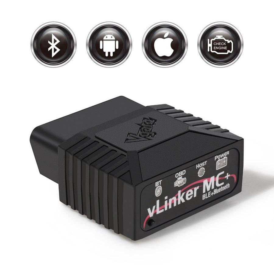 (Bluetooth 3.0 version) Vgate vLinker MC+ Bluetooth OBD2 Diagnostic Scanner - Supports Multiple Car Models & Advanced Pr