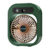 Portable USB Rechargeable Misting Fan â€“ Compact Personal Fan with Cooling Spray - Green Colors