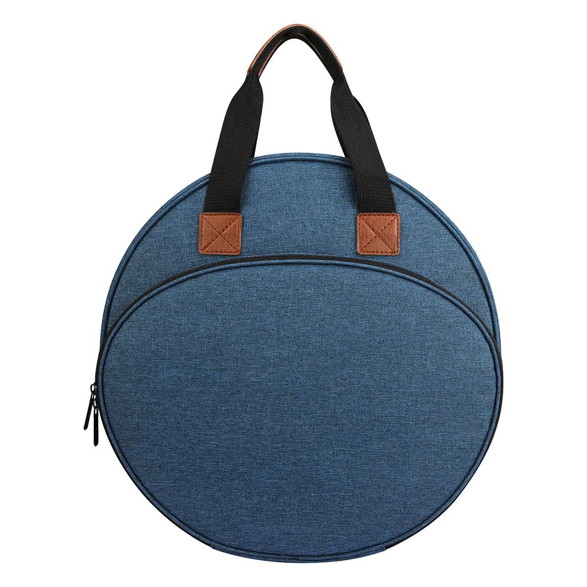 Blue Multi-Pocket Embroidery Storage Bag - Oxford Cloth Handbag Organizer for Cross-Stitch and Thread Storage