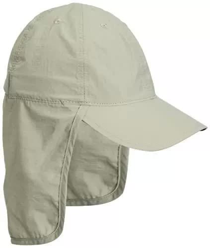Khaki UV Protection Outdoor Sun Hat with Neck Flap â€“ Lightweight and Breathable