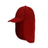 Red UV Protection Outdoor Sun Hat with Neck Flap - Lightweight and Breathable