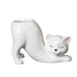 2 PCS White Cute Cat Ceramic Flower Pot - Decorative Succulent Planter for Home and Office