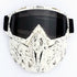 Teardrop Frame Gray Sheet Full-Face Snow Goggles with Mirror Lens - Ultimate Protection and Comfort