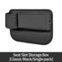 2 PCS Black-right Car Seat Gap Storage Box - Practical Car Organizer, Gap Filler for Easy Access and Extra Storage