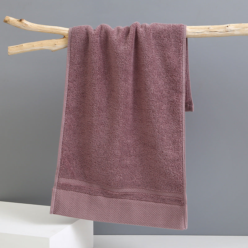 Red Brown Luxury 100% Cotton Face Towel Set - 3-Piece Thick & Absorbent Towels