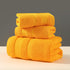 Yellow Luxury 3-Piece 100% Cotton Towel Set - Bath, Hand & Face Towels