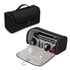 Black Portable PU Storage Bag for Hair Curlers, Hair Dryers, and Styling Tools(Hair dryers, etc. are shooting props and 