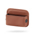 Brown PU Leather Car Storage Organizer with Dual Charging Holes and Inner Mesh Pocket, Multi-functional Door Handle Hang