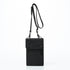 Black Water-Resistant Nylon Crossbody Phone Bag - Compact Travel Wallet & Card Holder for Men and Women(Mobile phones an