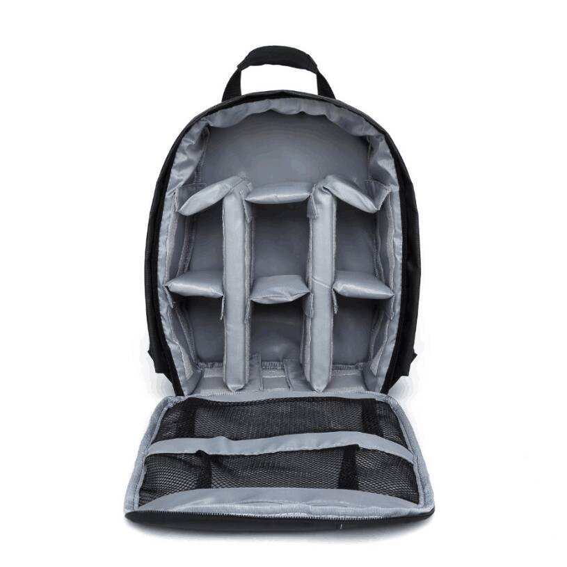 Grey Lining Water-Resistant DSLR Camera Backpack with Tripod Holder, Lightweight and Spacious Photography Bag for Outdoo