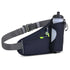 Dark Blue Hydration Running Waist Pack - Waterproof Lightweight Sports Belt with Bottle Holder(Water bottles are filming