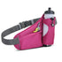 Rose Red Hydration Running Waist Pack - Waterproof Lightweight Sports Belt with Bottle Holder(Water bottles are filming 