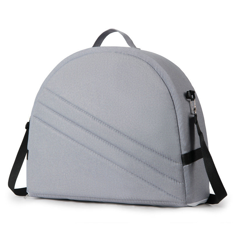 Grey Portable Multi-Purpose Baby Bed and Diaper Backpack - Lightweight, Waterproof, Canvas + Polyester Material, Travel 