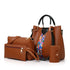 Brown Elegant 4-Piece Women&