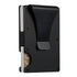 2 Pcs Black Aluminum Alloy RFID Blocking Wallet - Compact, Lightweight Credit Card Holder and Money Clip