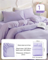 4 Packaging Purple Disposable Travel Bedding Set - Waterproof & Clean, Soft Non-Woven Fabric, 4 Pieces Set for Twin Beds