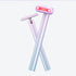 Gradient Pink Eye Massager for Dark Circles and Puffiness, Portable EMS Microcurrent Beauty Device for Skin Firming, Wrinkle Reduction, and Eye Care