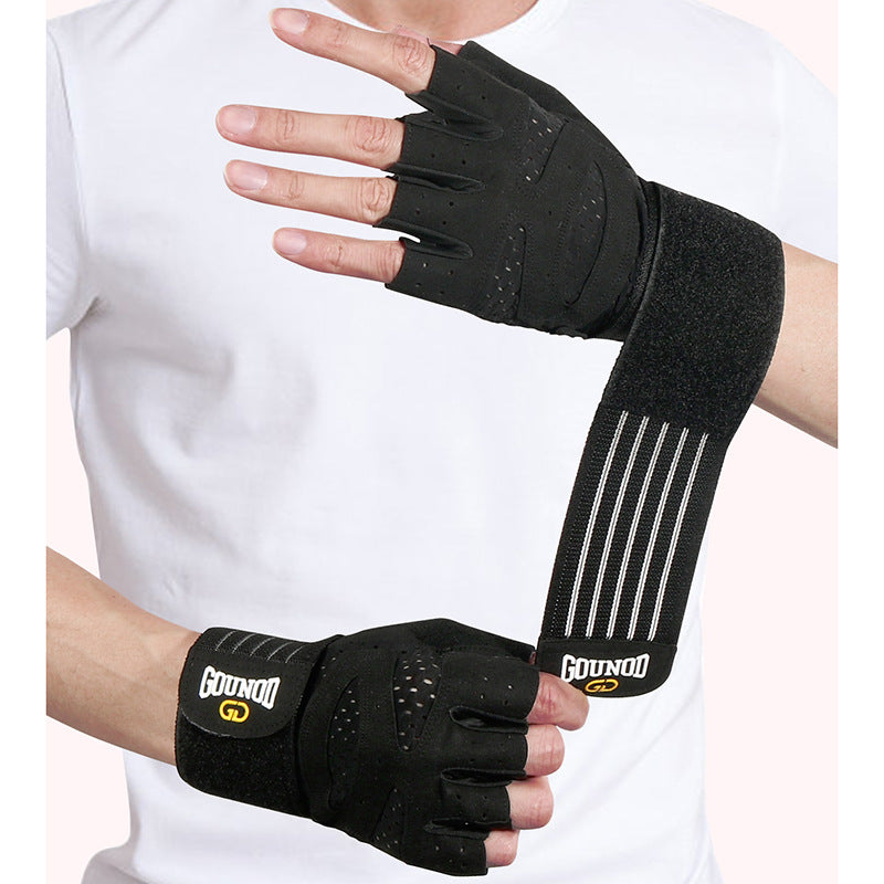 Size S Black Breathable Anti-Slip Gym Gloves for Workout and Weightlifting â€“ Durable, Adjustable Fitness Gloves for Me