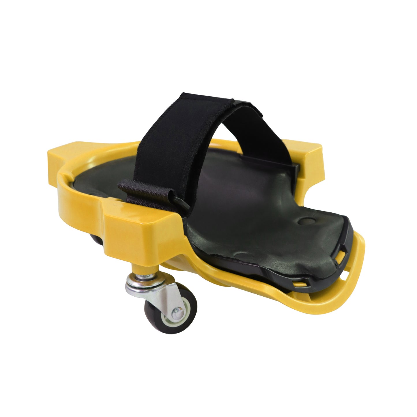 1 Pair Set Yellow Multi-Function Knee Pads with Swivel Wheels for Comfortable Knee Protection - Ideal for Construction, 