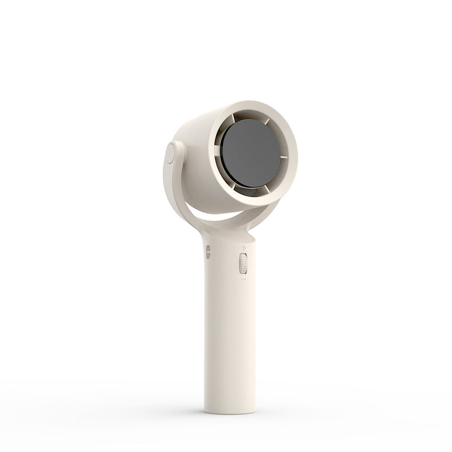 White Portable Neck Fan, Adjustable Speed & 230Â° Rotation, Rechargeable 4500mAh Battery, Quiet Operation with Type-C Ch