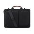 Black 15.6-Inch Shockproof Laptop Bag with Compartments - Slim Design, Travel-Ready