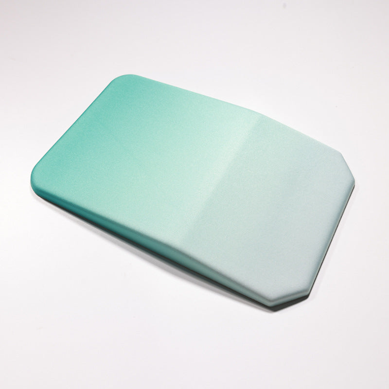 Gradual Green Ergonomic PU Anti-Slip Mouse Pad with Wrist Support - Rectangular Gradient Desk Mat for Gaming and Office 