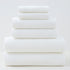 White Premium Cotton Towel Set - 6 Pieces, Soft & Absorbent Bath Towels for Adults