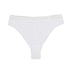 Size S White Comfortable  High-Waisted Thong Underwear – 3-Pack for Everyday Comfort