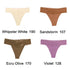 Size XL Lace-Trimmed Thong Underwear - 4-Pack in Whipster White,Sandstorm,Ecru Olive and Violet