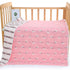 Pink Cherry, 6-Layer Muslin Baby Blanket - Soft Cotton Bedding for Infants and Toddlers, 110x110 cm,