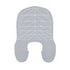 Gray Striped Silicone Hairdressing Cape - Extended Oversized Shoulder Pad for Hair Dyeing and Perming