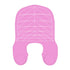 Pink Striped Silicone Hairdressing Cape - Extended Oversized Shoulder Pad for Hair Dyeing and Perming