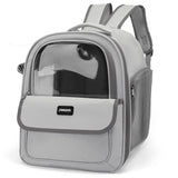 Gray Pet Carrier Backpack - Space Capsule Design for Cats & Small Dogs 
