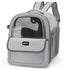 Gray Pet Carrier Backpack - Space Capsule Design for Cats & Small Dogs 