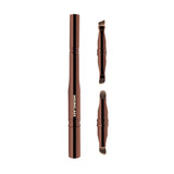 Versatile 4-in-1 Portable Makeup Brush  - Eyeshadow & Eyebrow Brushes for Flawless Looks