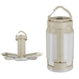 White Foldable LED Camping Lantern with 6 Modes & Type-C Output - 48LED, IPX4 Waterproof, 3 Styles