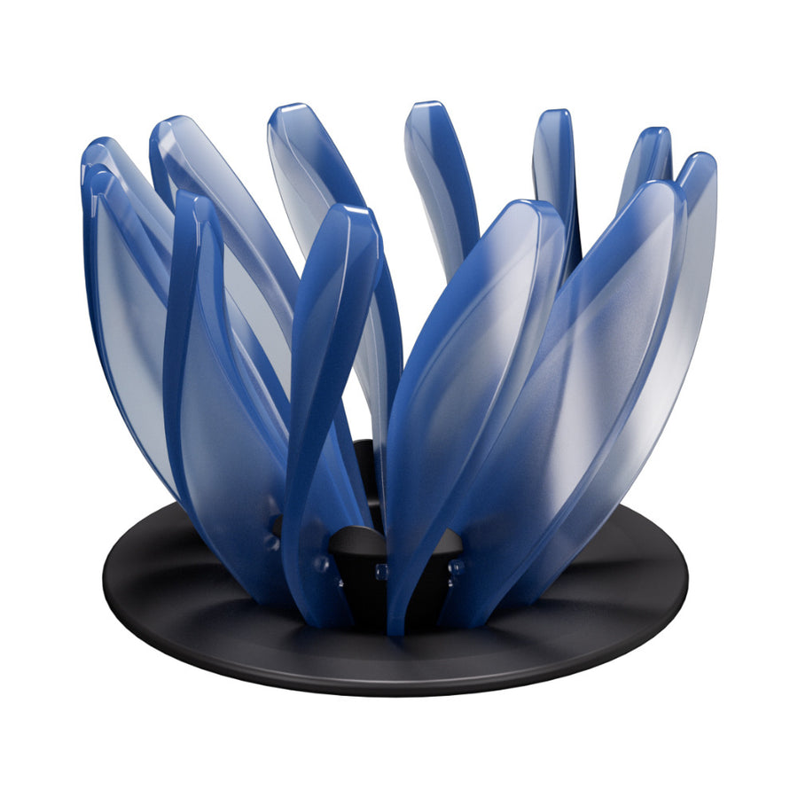 V60 Pour Over Coffee Dripper - Heat Resistant Brew Filter Cone - Blue(Black Base)