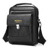 Premium PU Leather Crossbody Bag for Men - Vintage Black Shoulder Bag