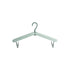 2PCS Green Portable Travel Hanger with Hidden Clips - Lightweight Folding Clothes Hanger for Socks and Small Items