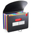 2 PCS A4 Expanding File Folder with Rainbow Interior - 13 Pockets Portable Document Organizer, Accordion Style Business and School File Bag with Elastic Cord Closure